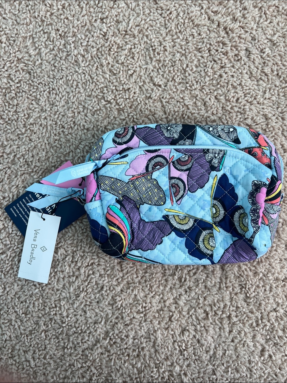 Vera Bradley Butterfly Medium Cosmetic Bag